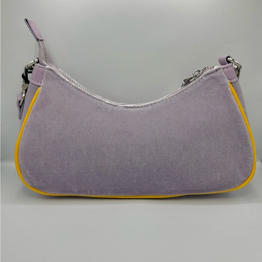 Von Dutch Y2K Shoulder Bag in Purple/Gold with Silver Charms - Picture 2 of 8